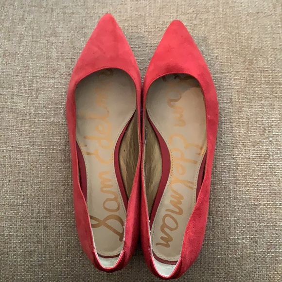 Sam Edelman Suede Rae Pointy Toe Flat - Picture 11 of 12